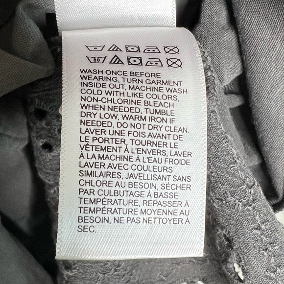 Lucky Brand Collared Tiered Dress in Raven/ brown-gray, size S NWT - Picture 11 of 12